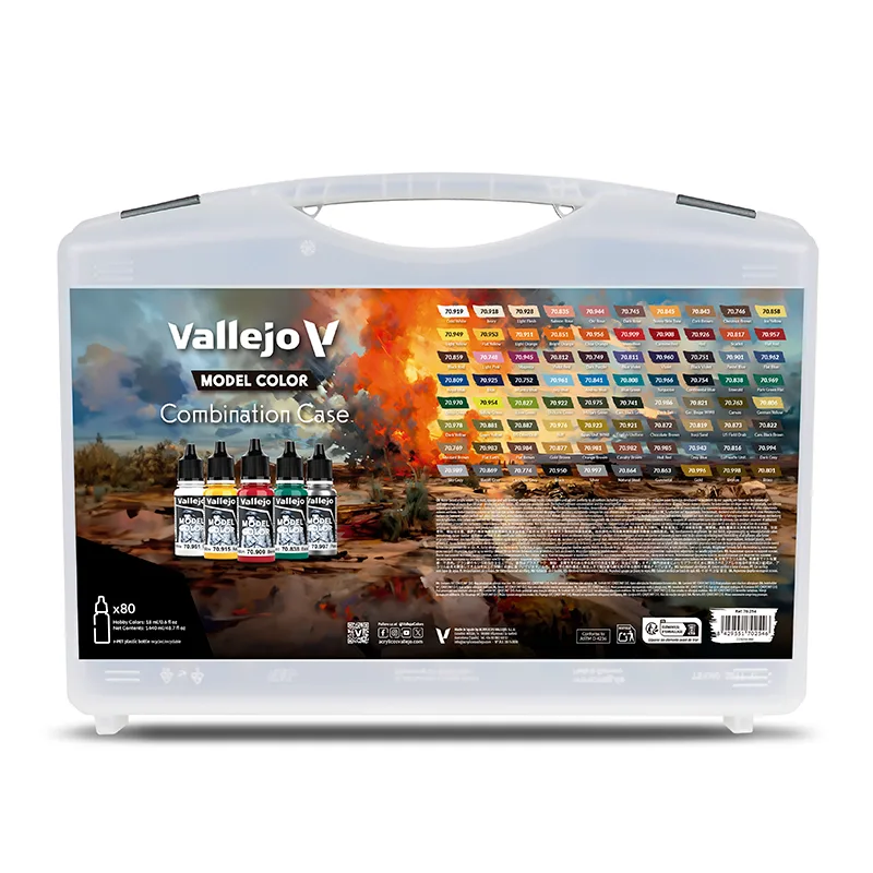 Vallejo Maletín 80 Model Color Combination Case 18ml