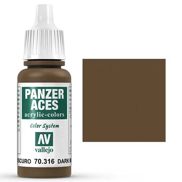 *Vallejo Panzer Aces Lodo Oscuro 17 ml.