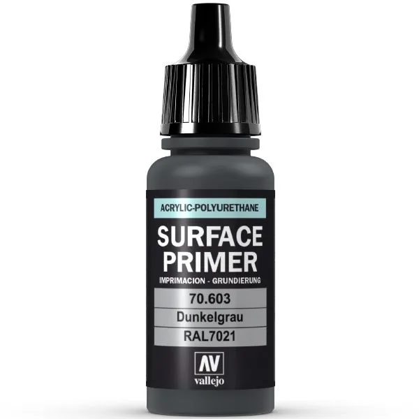 Vallejo Primer Color Dunkelgrau RAL7021 18 ml