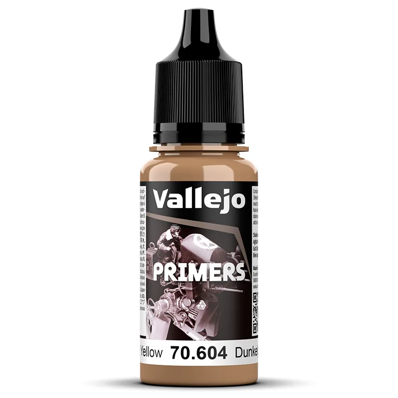 Vallejo Primer Color Dunkelgelb RAL 7028 18 ml