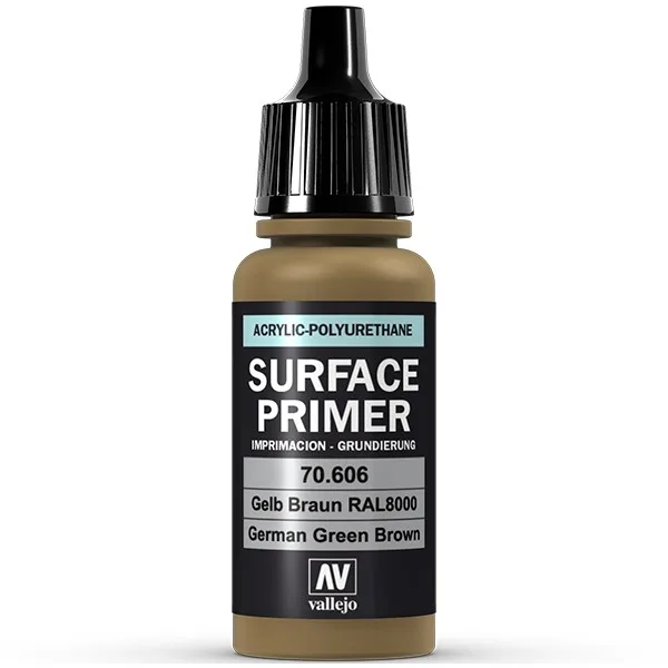 Vallejo Primer Color Gelbbraun RAL8000 18 ml