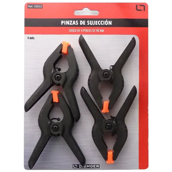 Pinzas Pequeñas de Sujección 90mm 4uds