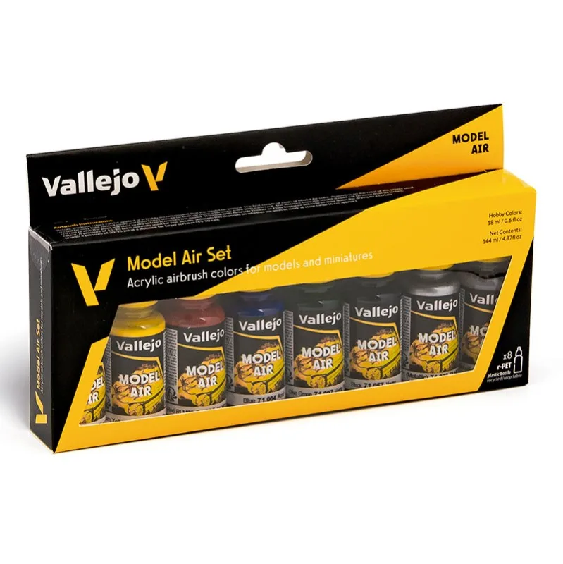 Product image 2: Vallejo Set 8 Model Air Basic Colors 17 ml