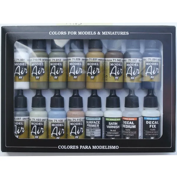 Vallejo Set 16 Model Air WWII USAF Aircraft 17 ml