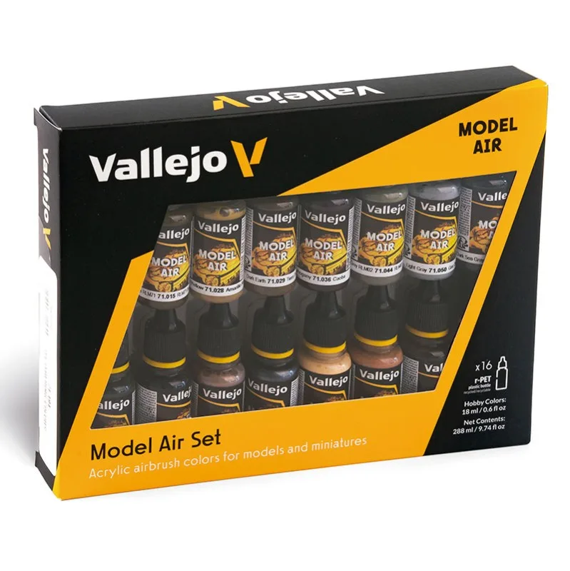 Imagen del producto 2: Vallejo Set 16 Model Air Set Envejecimiento 17 ml