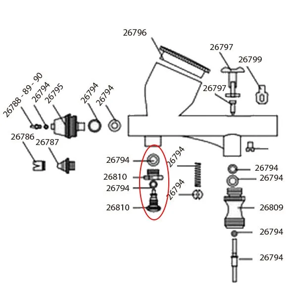 Adjusting Nut and Screw D-103 (26022)