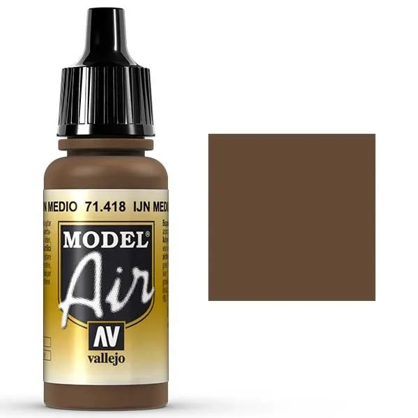 Vallejo Model Air IJN Marrón Medio 17 ml