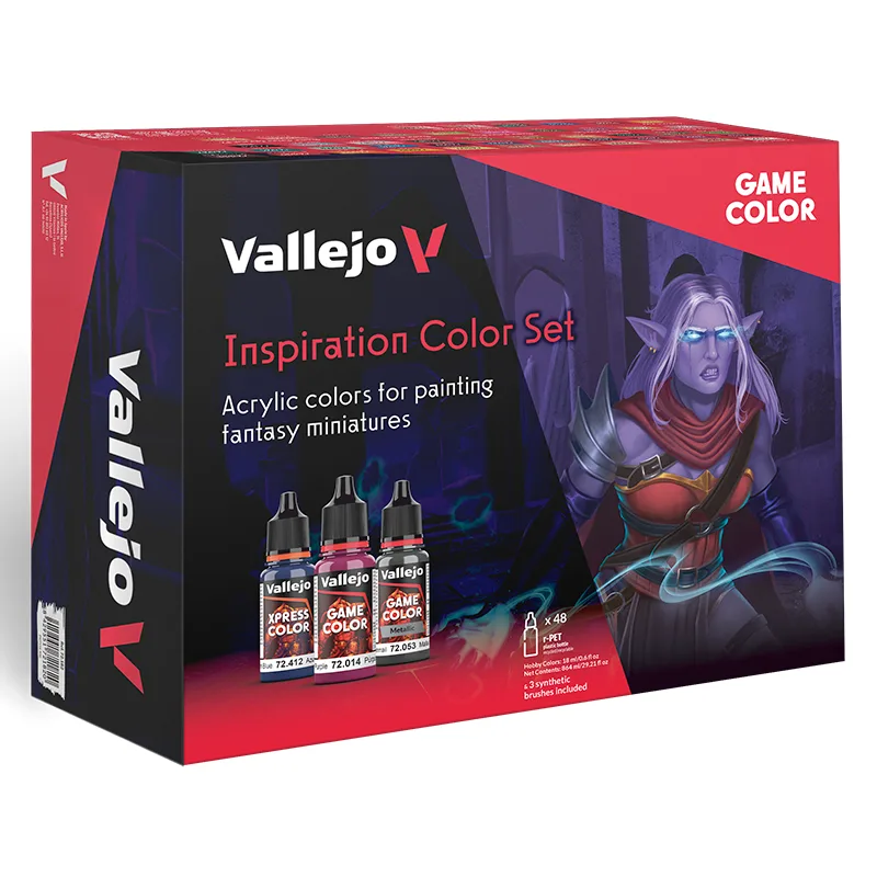 Vallejo Set 48 Game Color Inspiration Color Set 18 ml