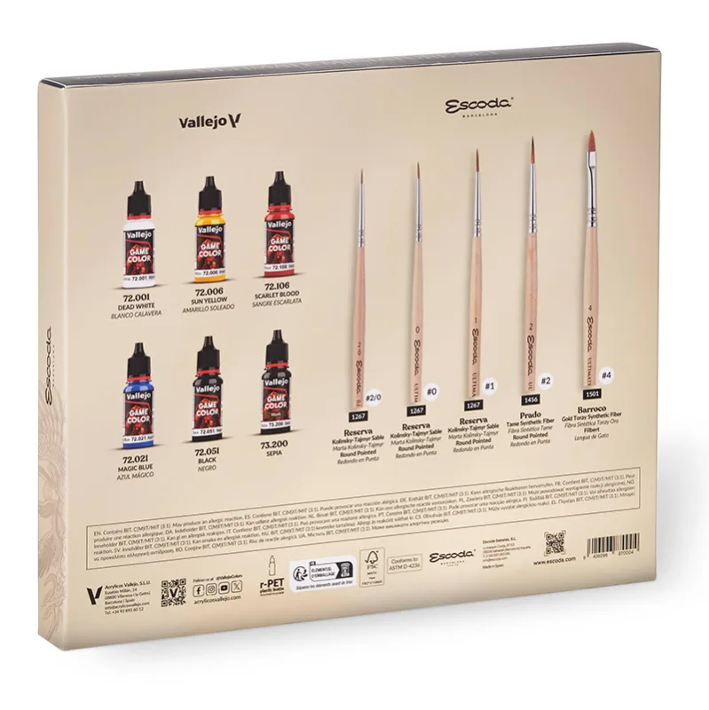 Product image 3: Vallejo Set 6 Game Color Special Ultimate miniature set Paint & Brushes (5)