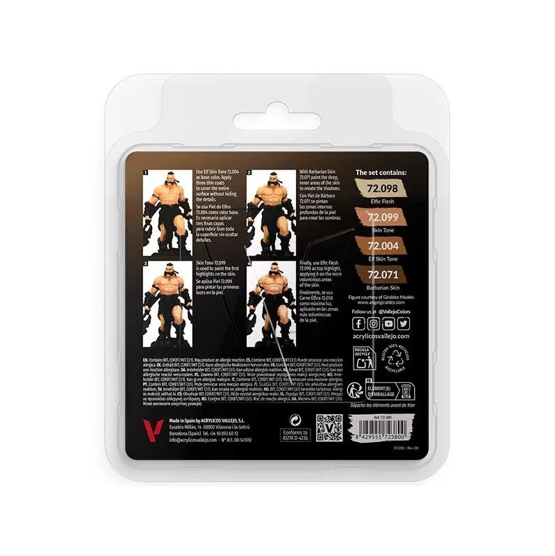Product image 2: Vallejo Set 4 colors Game Color Tanned Skin Set 18 ml
