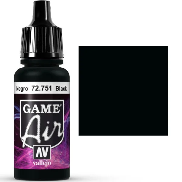 *Vallejo Game Air Negro 17ml