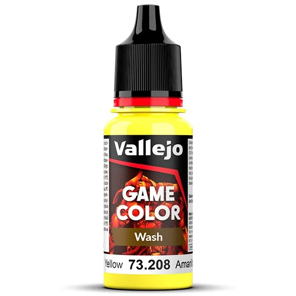 Vallejo Game Color Wash Amarillo 18 ml