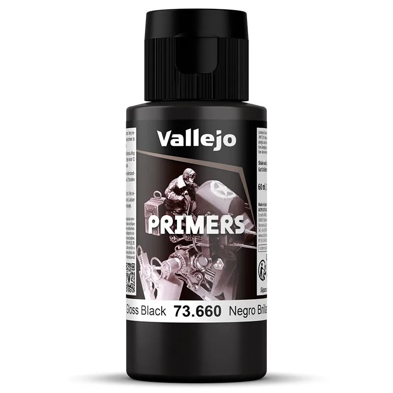 Vallejo Primer Apprêt Noir Brillant 60 ml