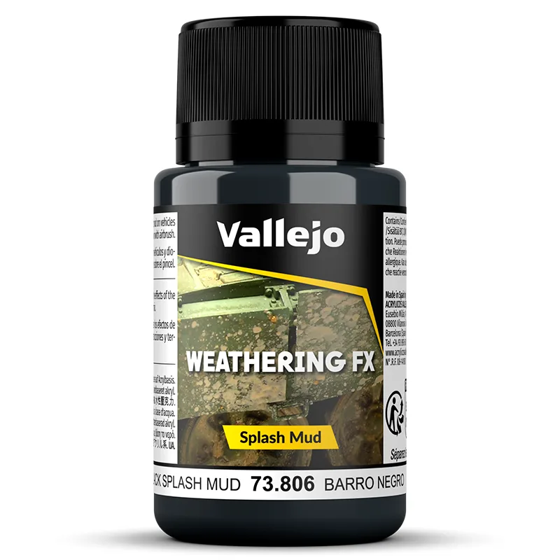 Vallejo Weathering Effects Salpicaduras Barro Negro 40 ml