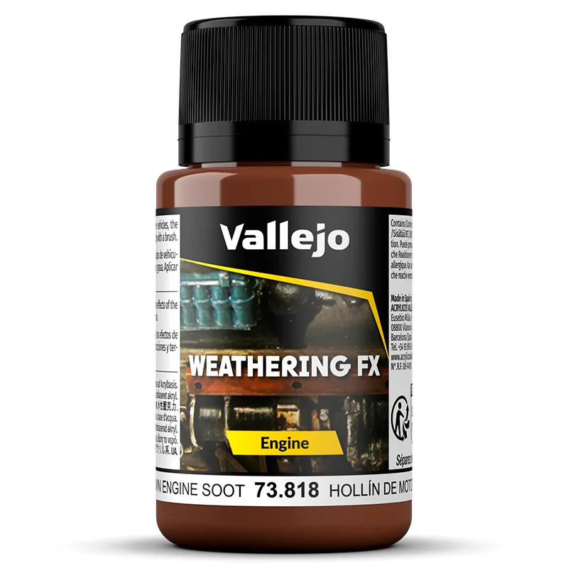 Vallejo Weathering Effects Hollín de Motor 40 ml