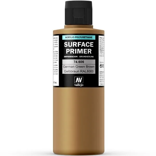 Vallejo Primer Gelbbraun RAL8000 200 ml