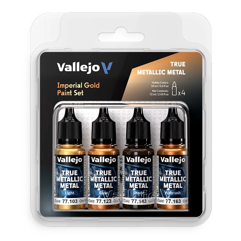 Vallejo Set 4 Colors TMM Oro Imperial