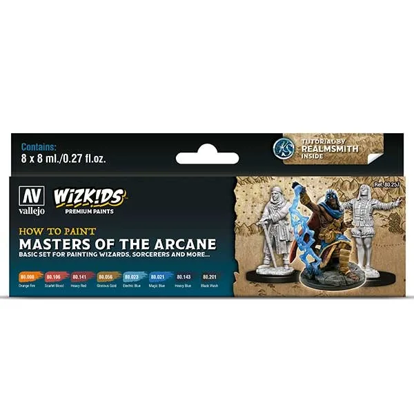 Vallejo Set 8 Wizkids Masters of the Arcane 8 ml