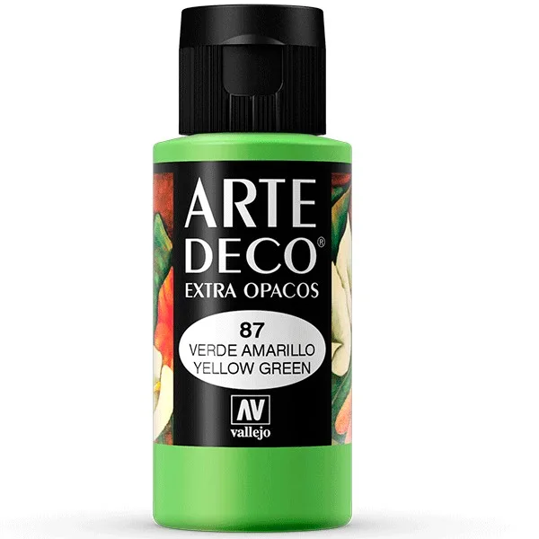 Vallejo Arte Deco Matt Gelbgrün 60ml