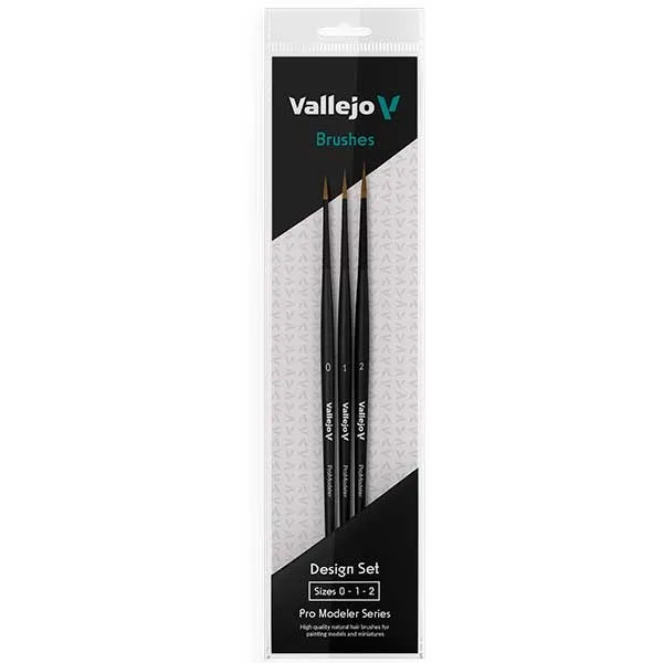 Vallejo Design Set Pro Modeler - Pelo Natural (0, 1 & 2)