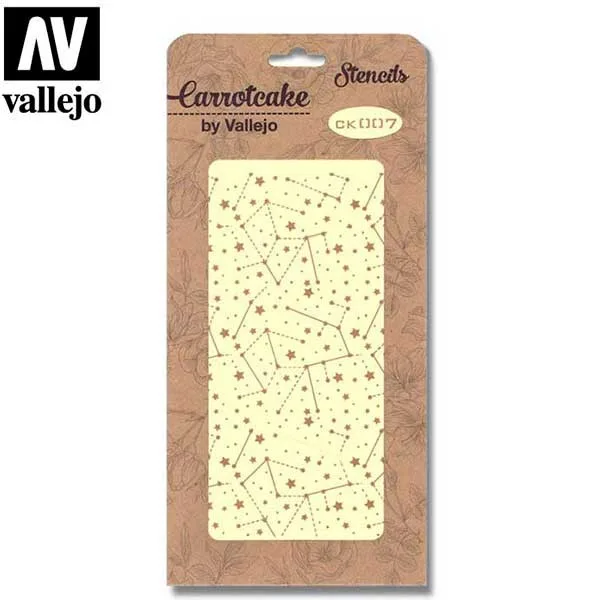 *Vallejo Stencil Carrotcake discover galaxy 12,5x25cm