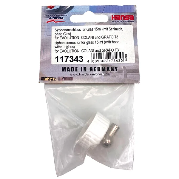 *Vallejo Adaptador/Sifón para depósito vidrio 15ml