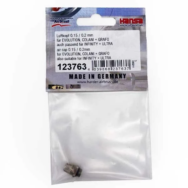 Vallejo Cabezal de aire 0,15-0,2 mm Evo, Grafo y Colani