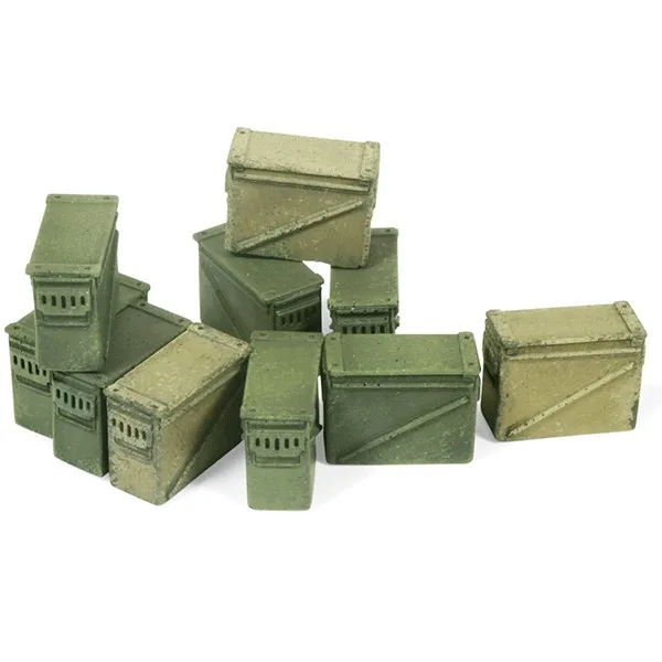Vallejo Diorama Acc. Cajas grandes de munición de 12.7 mm