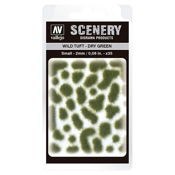 Vallejo Scenery Wild Tuft - Dry Green (2 mm) S