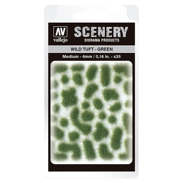 Vallejo Scenery Wild Tuft - Green (4 mm) M