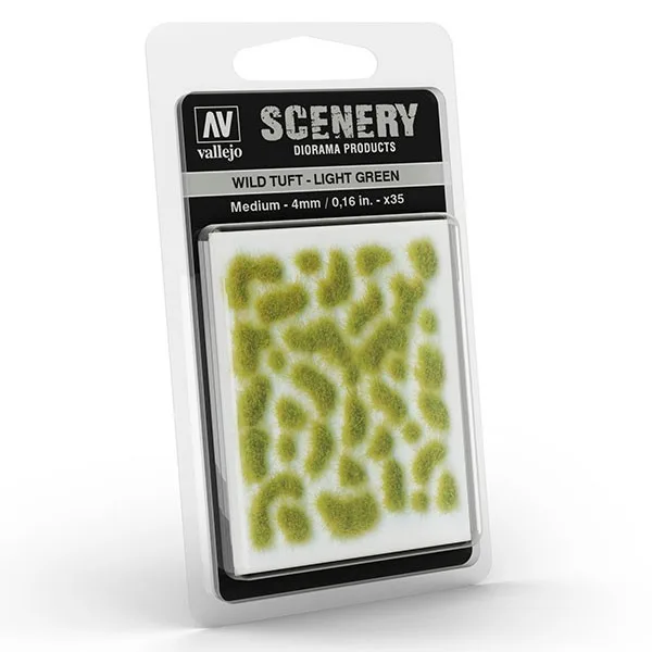 Vallejo Scenery Wild Tuft - Light Green (4 mm) M
