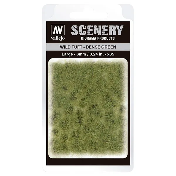 Vallejo Scenery Wild Tuft - Dense Green (6 mm) L