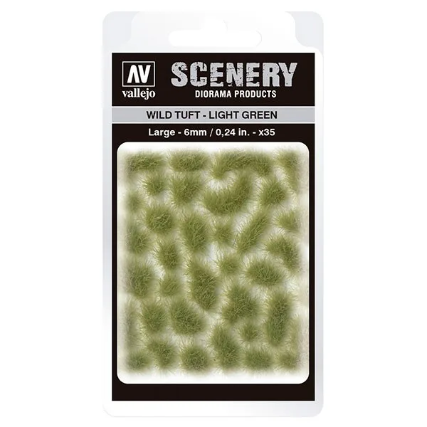 Vallejo Scenery Touffe sauvage - Vert clair (6 mm) L