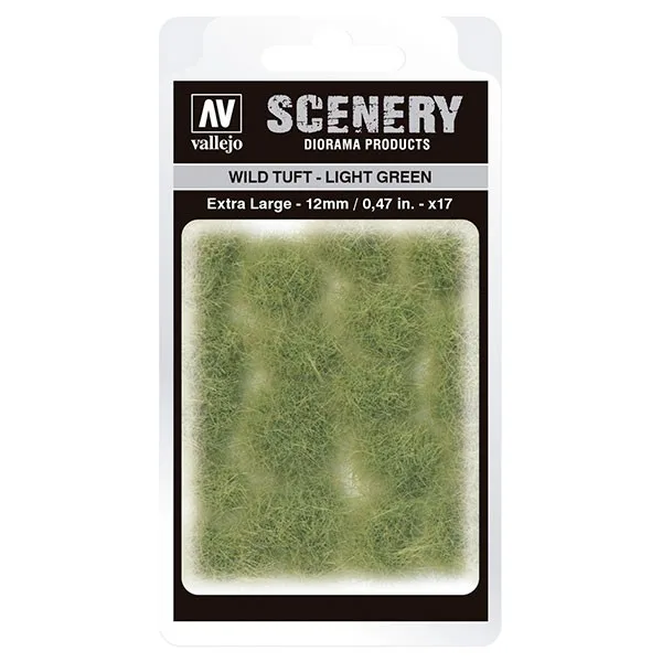 Vallejo Scenery Touffe sauvage - Vert clair (12 mm) XL