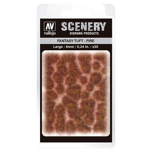 Vallejo Scenery Fantasy Tuft - Fire (6 mm) L
