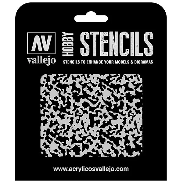 Vallejo Stencils Pintura Desgastada 1/48 125 x 125 mm