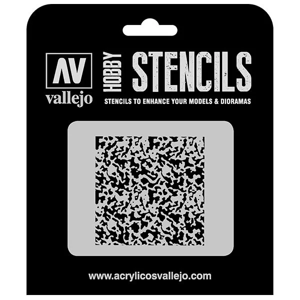 Vallejo Stencils Pintura Desgastada 1/72 125 x 125 mm