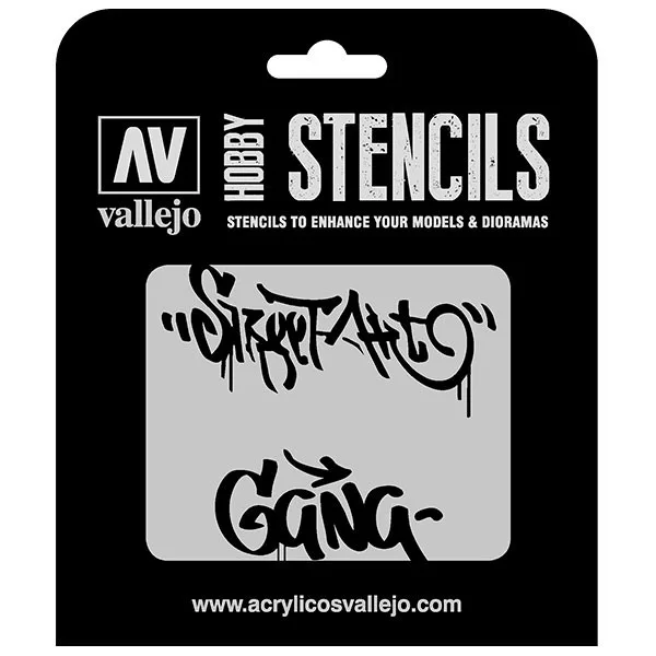 Vallejo Stencils Grafiti Callejero nº 2 125 x 125 mm
