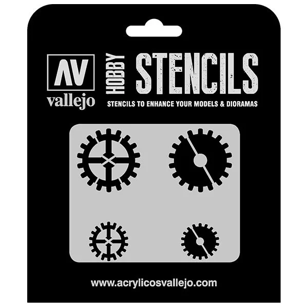 Vallejo Stencils Engranajes 125 x 125 mm