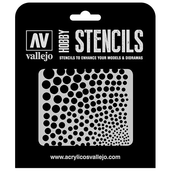 Vallejo Stencils Kreisstrukturen 125 x 125 mm