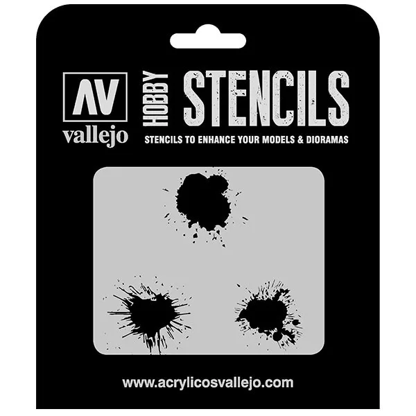 Vallejo Stencils Manchas Pintura 125 x 125 mm