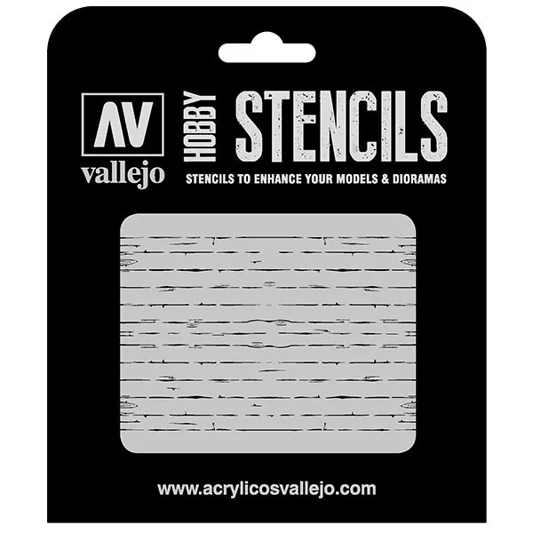 Vallejo Stencils Vetas Madera 1 125 x 125 mm