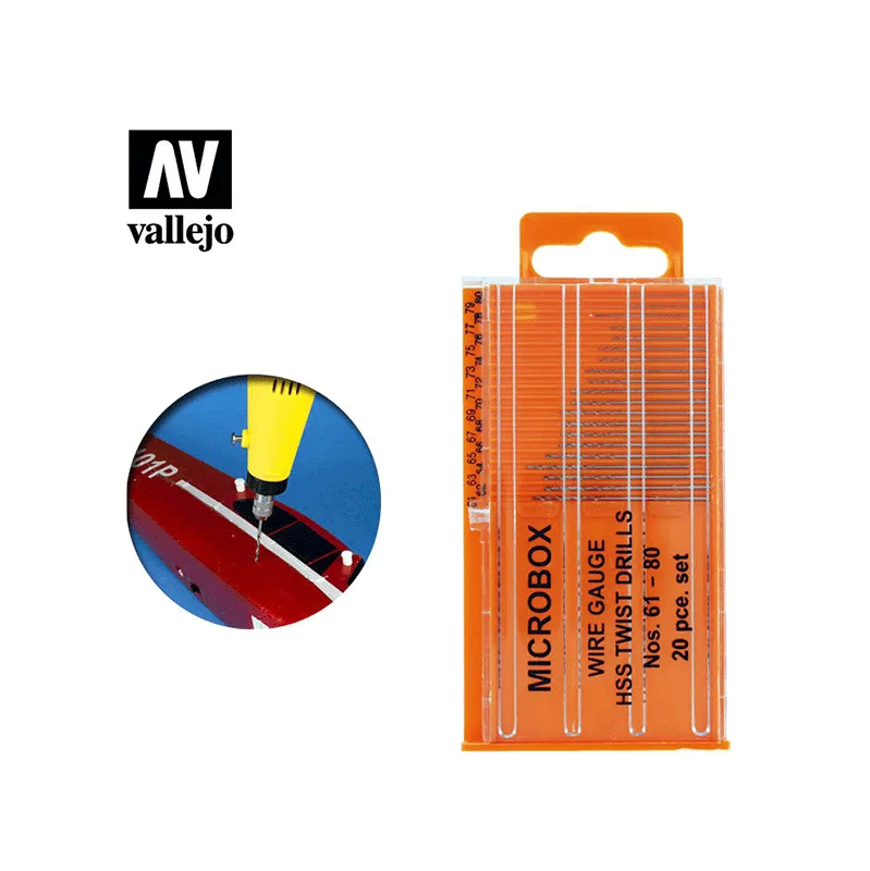 Immagine del prodotto 2: Vallejo Herramientas Set di 20 punte, n. 61-80 mm