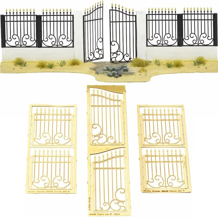 *Matho Fotograb. Set A de Valla con Puerta 1/35