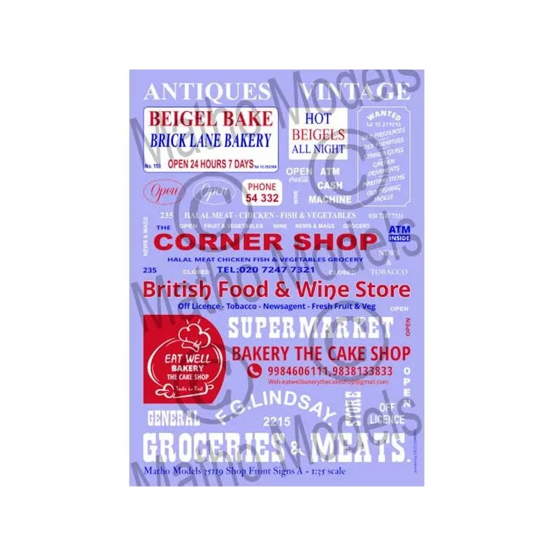 Imagen del producto 2: *Matho Calcas Carteles de tienda A 1/35